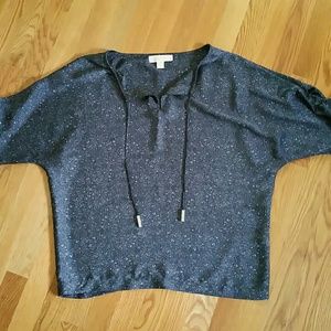 Michael Kors Grey/Navy/Black blouse